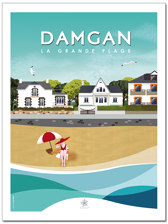  la grande plage de damgan en Morbihan bretagne sud